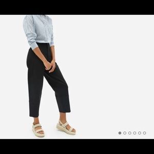 Black Utility Barrel Pant- high waisted